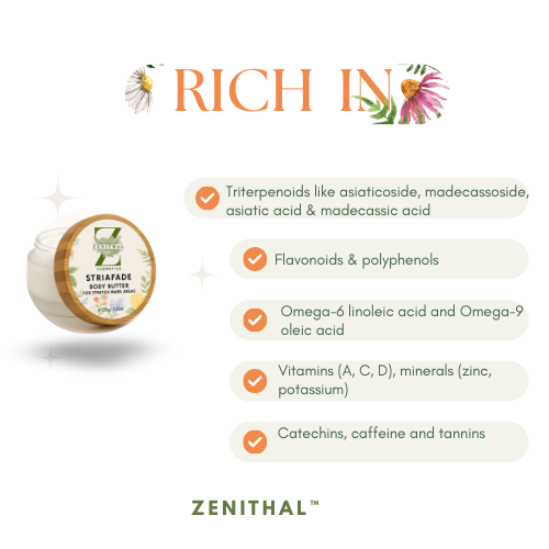 Product container with text highlighting nutritional benefits on a white background