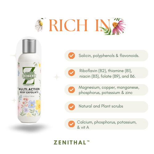 Rich in multi action body exfoliate - Handmade natural skincare 