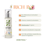 Zenithal Liftona Gel Toner bottle with product benefits listed on a white background