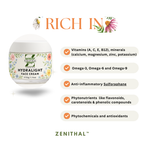 Zenithal Hydralight Face Cream with list of benefits on a white background