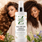 Leave-in conditioner for frizzy hair with heat protection and long-lasting smoothness