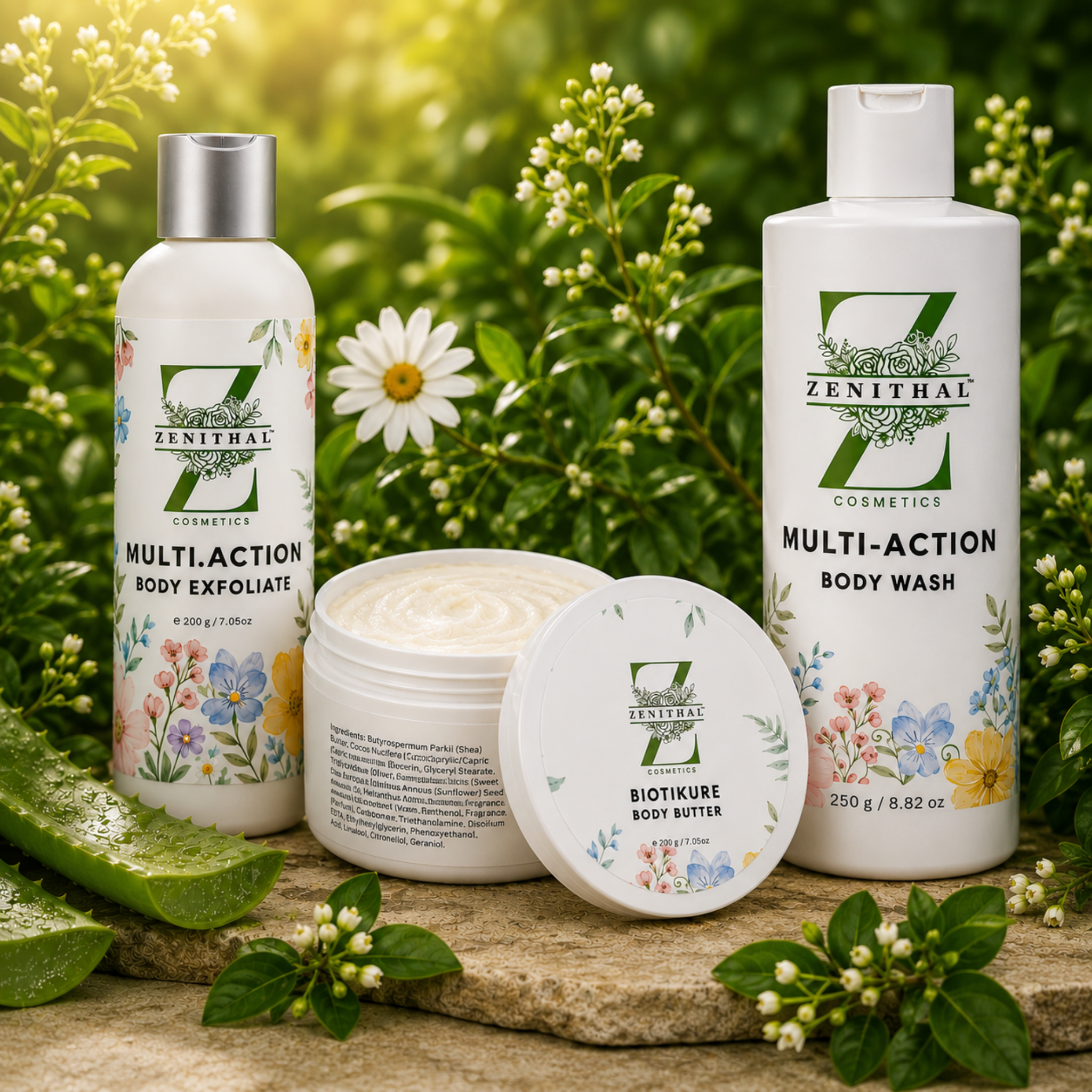 Keratosis pilaris skincare set for rough, bumpy and strawberry skin