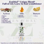 Zenithal Full of Life Leave-In Hair Conditioner with ingredients listed on a white background